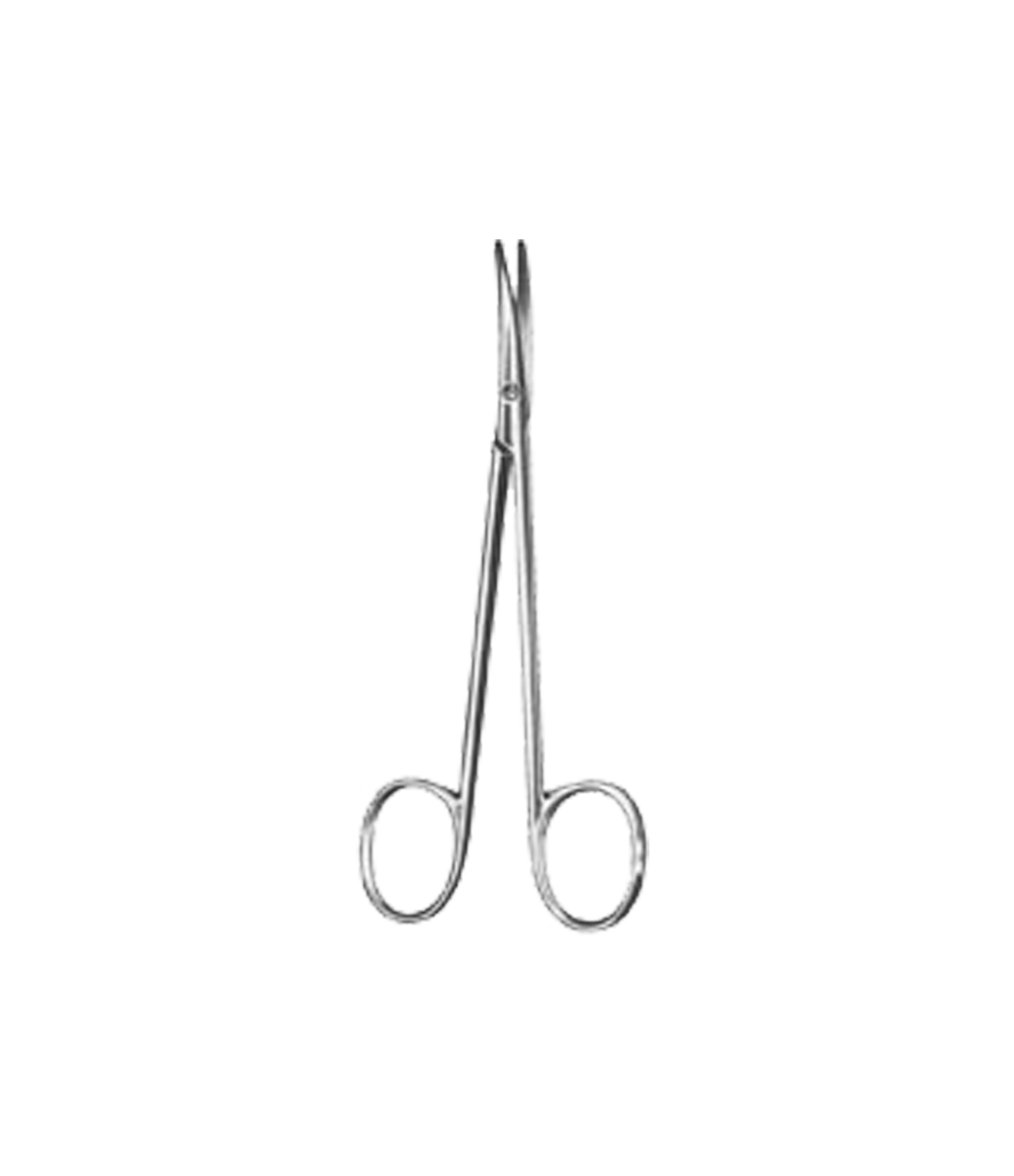 Straight Abismus Scissors Curved Blunt 11.5cm