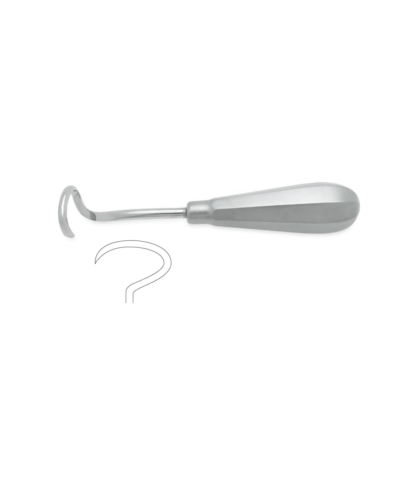 Doyen Periosteal Elevator - Left Adult 16cm, for surgical procedures