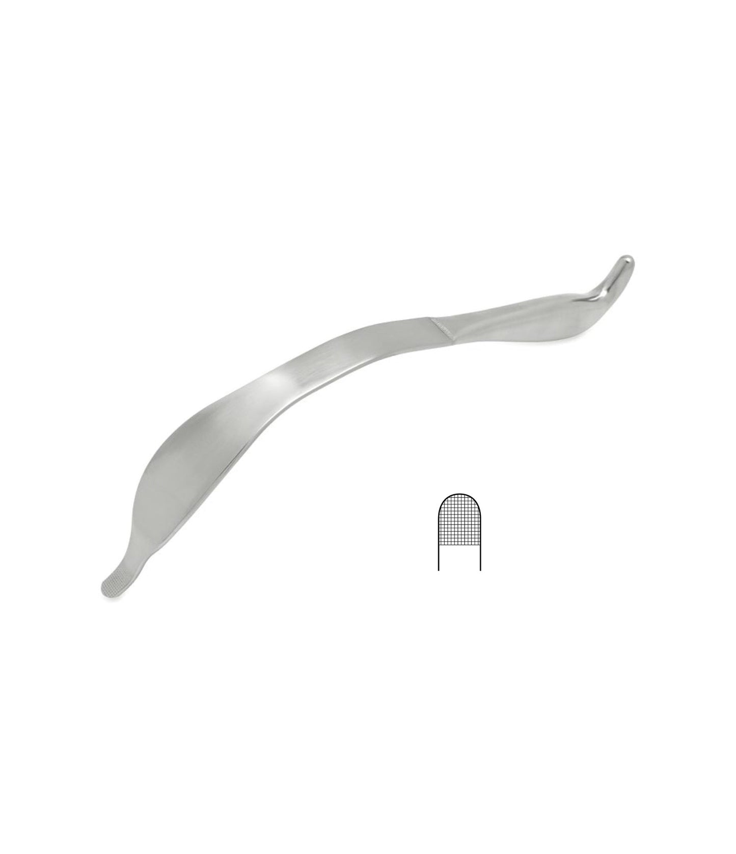Cobra Bone Elevator, Blunt Serrated, 26cm, for surgical procedures