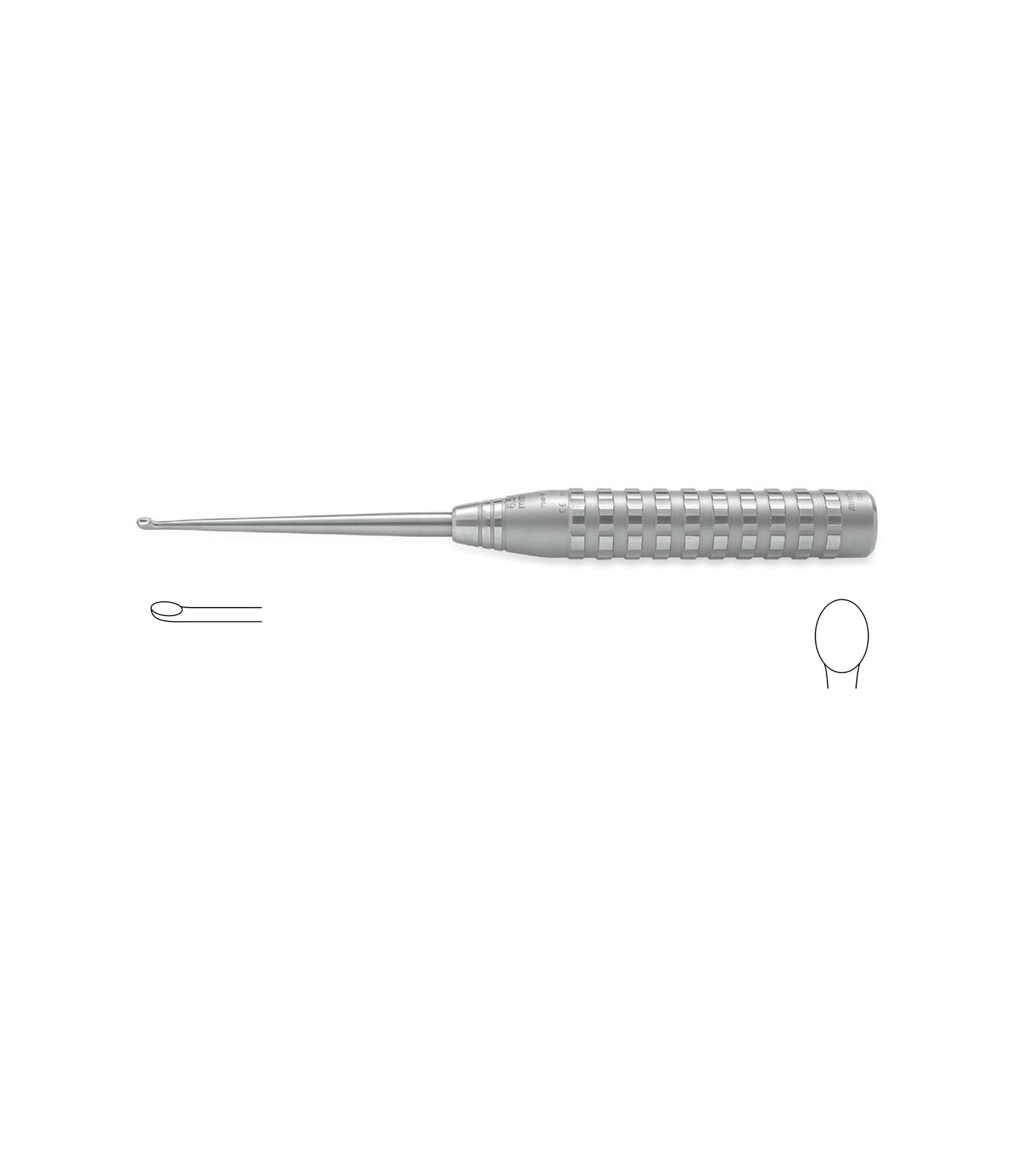 Comfort Curette, Straight, 32cm, Size 15mm, for medical procedures