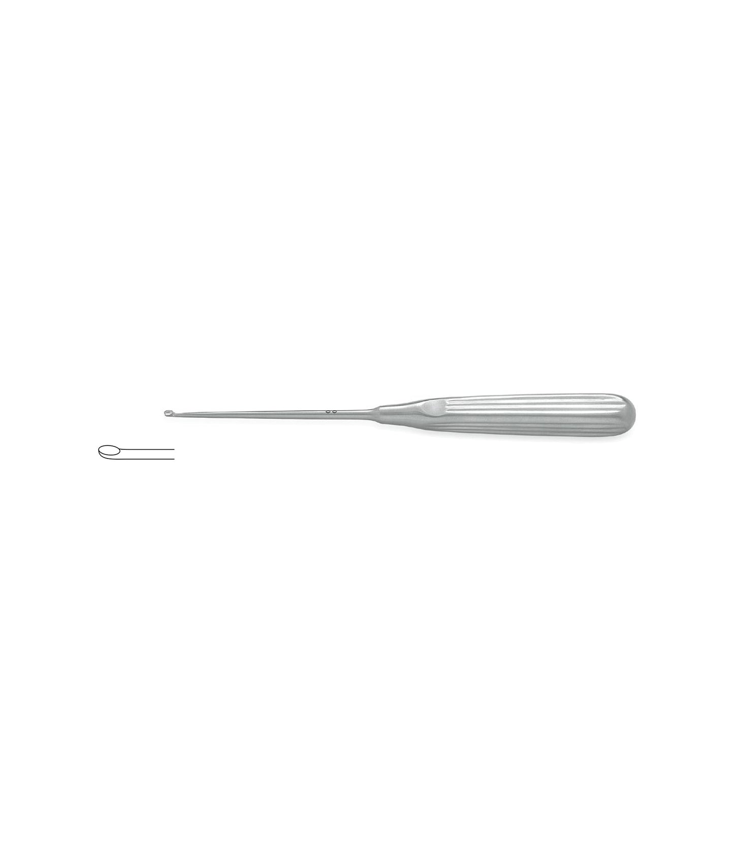 Lempert Curette, Straight, 21cm, Size 1, for medical procedures