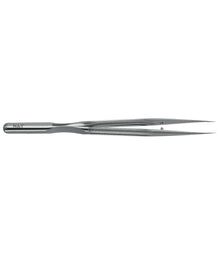 S&T Forceps Round handle, 15 cm long, straight with platform (00165)