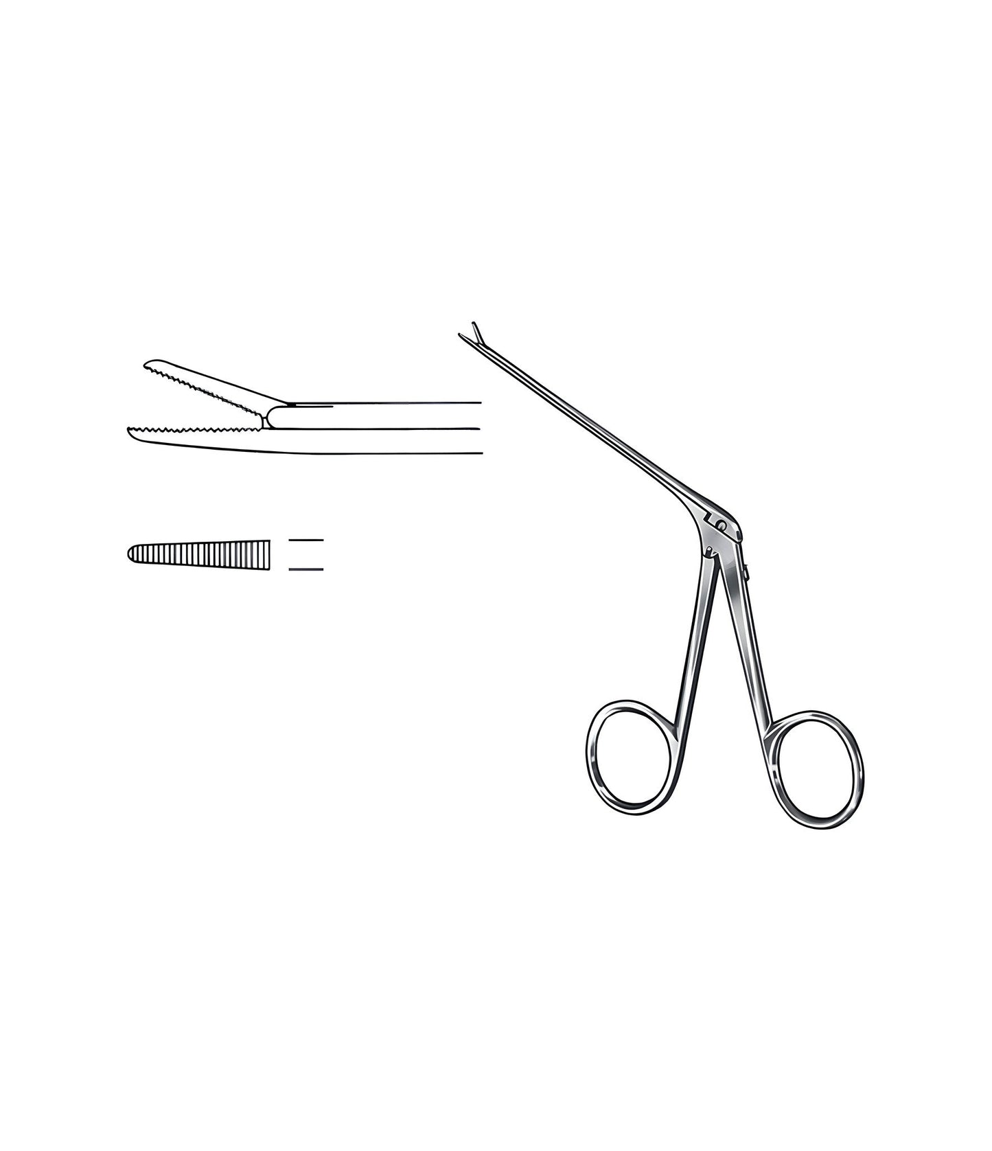 Alligator Jaw 8.5x1.8mm Satin