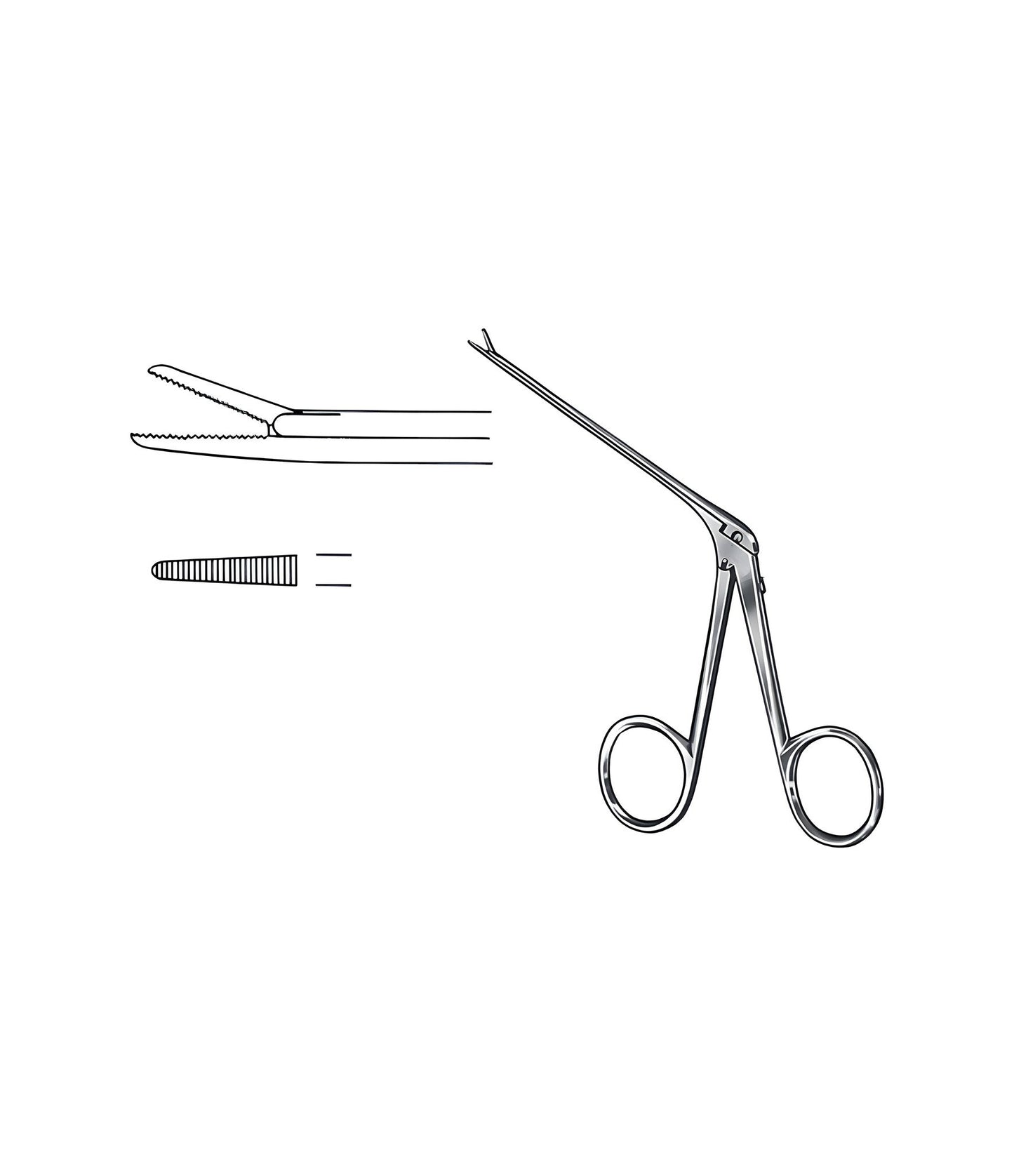 Micro Alligator Jaw 4.0x0.6mm Satin