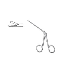 Cupped Forceps Straight 1.25x0.8mm Satin