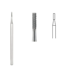 Flat Fissure Cross Cut Bur, 1.4mm Head, 10/box, for dental procedures