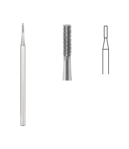 Flat Fissure Cross Cut Bur, 1.4mm Head, 10/box, for dental procedures