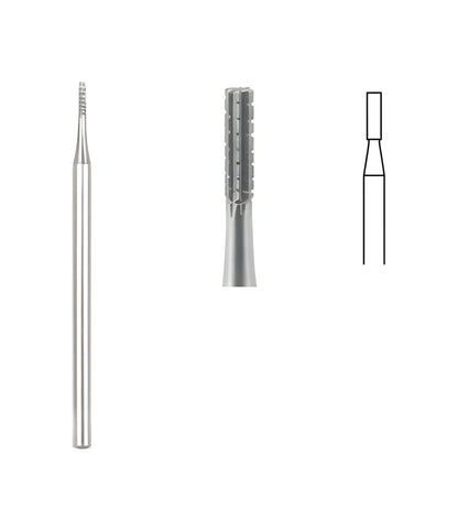 Flat Fissure Cross Cut Bur, 1.8mm Head, 10/box, for dental procedures