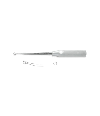 Cones Ring Curette, Angled, 6mm Ring, for medical procedures