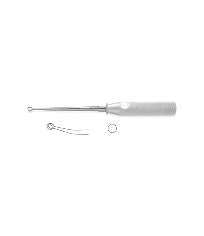Cones Ring Curette, Angled, 8mm Ring, for medical procedures
